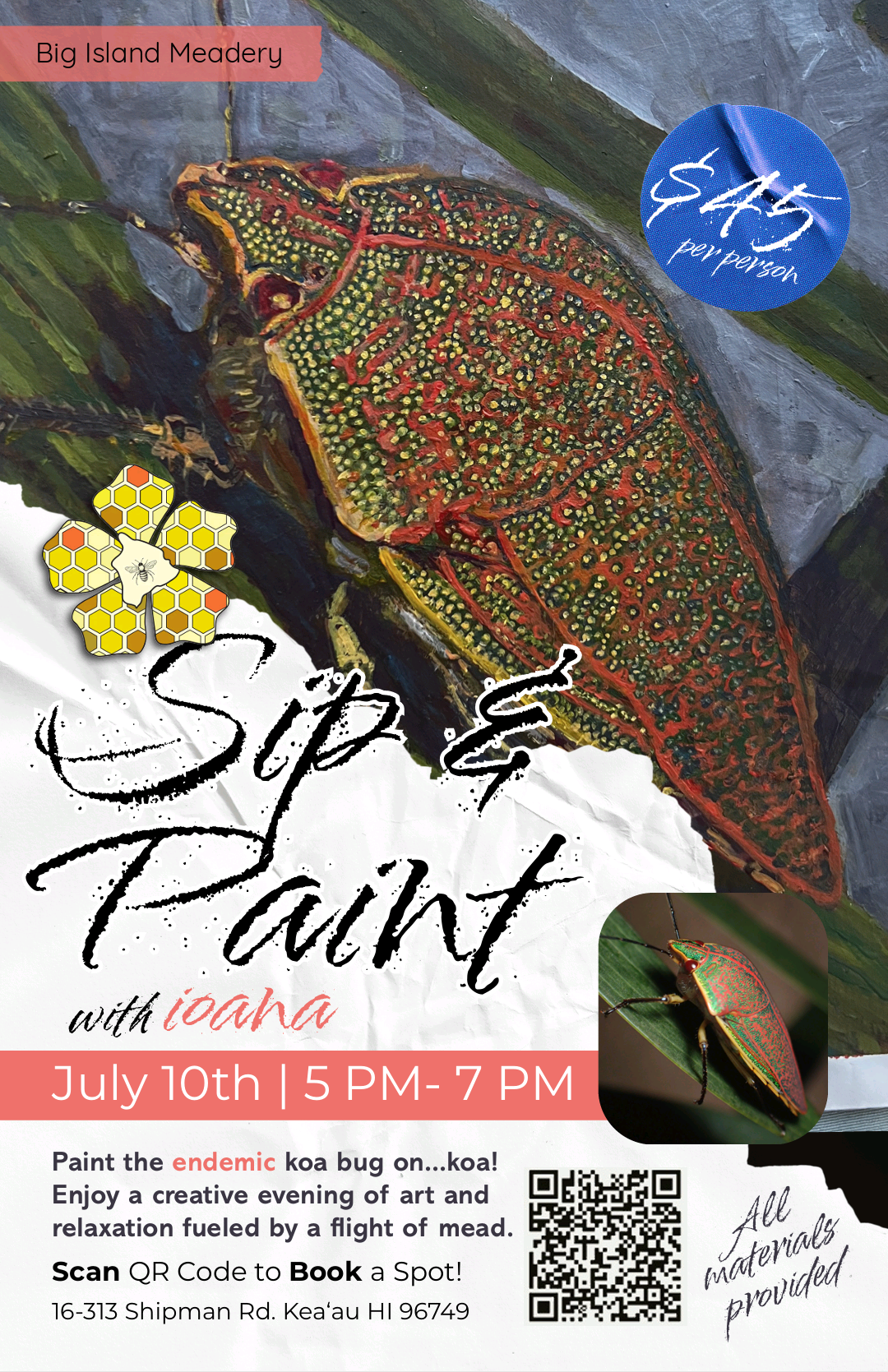 Acrylic Art Class with Ioanna! 7-10-26