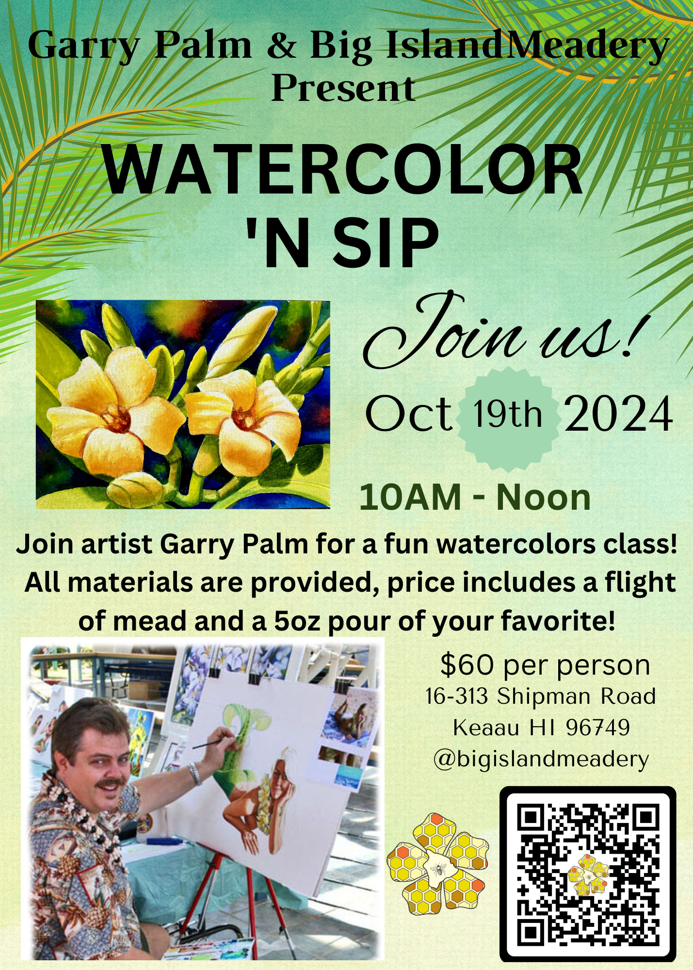 Watercolor + Mead Event 11-16-24