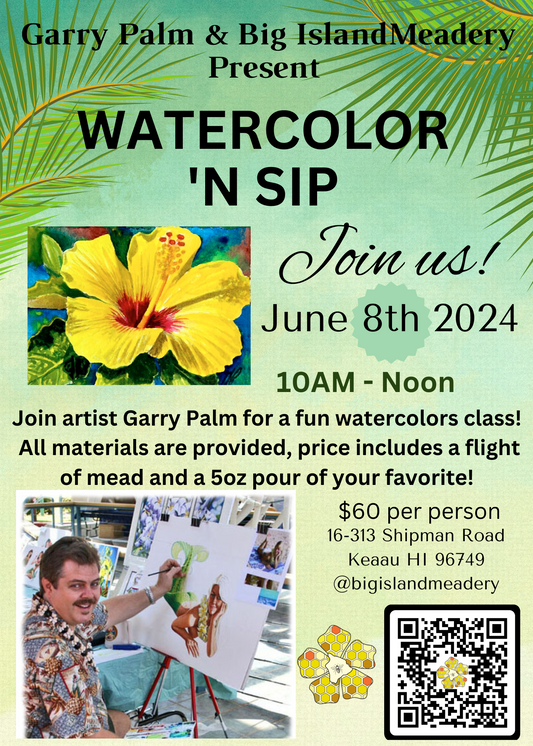 Watercolor + Mead Event 6-8-24
