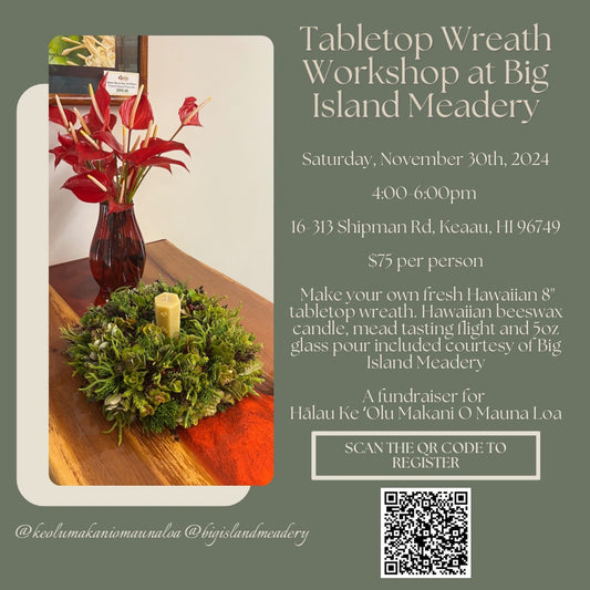 Holiday Table Top Wreath Making Workshop 11-30-24