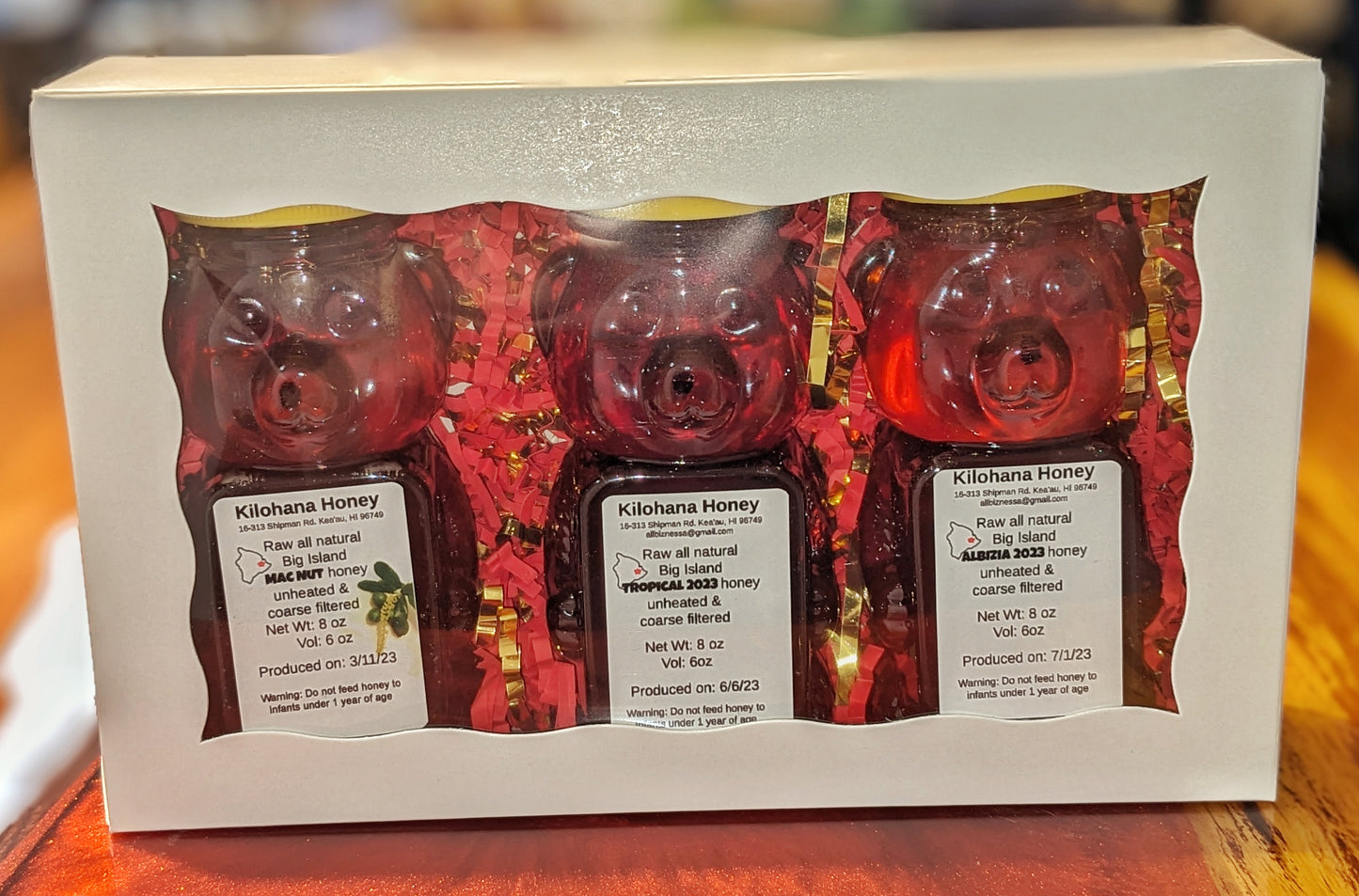 8oz Bear Trio Gift Box