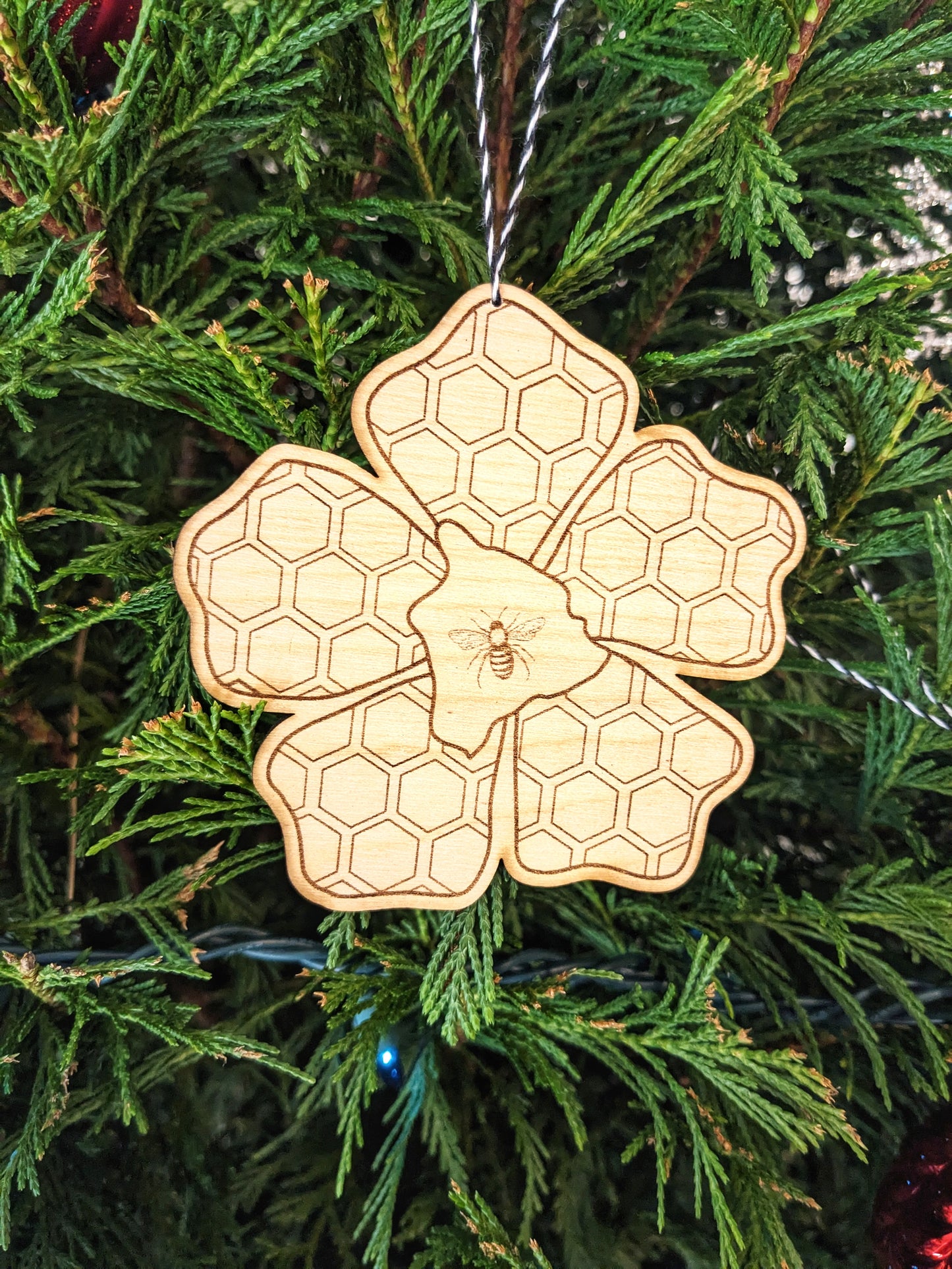 Wooden Engraved Ornaments