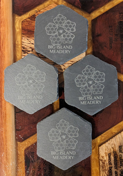 Stone Etched Coasters (set of 4)