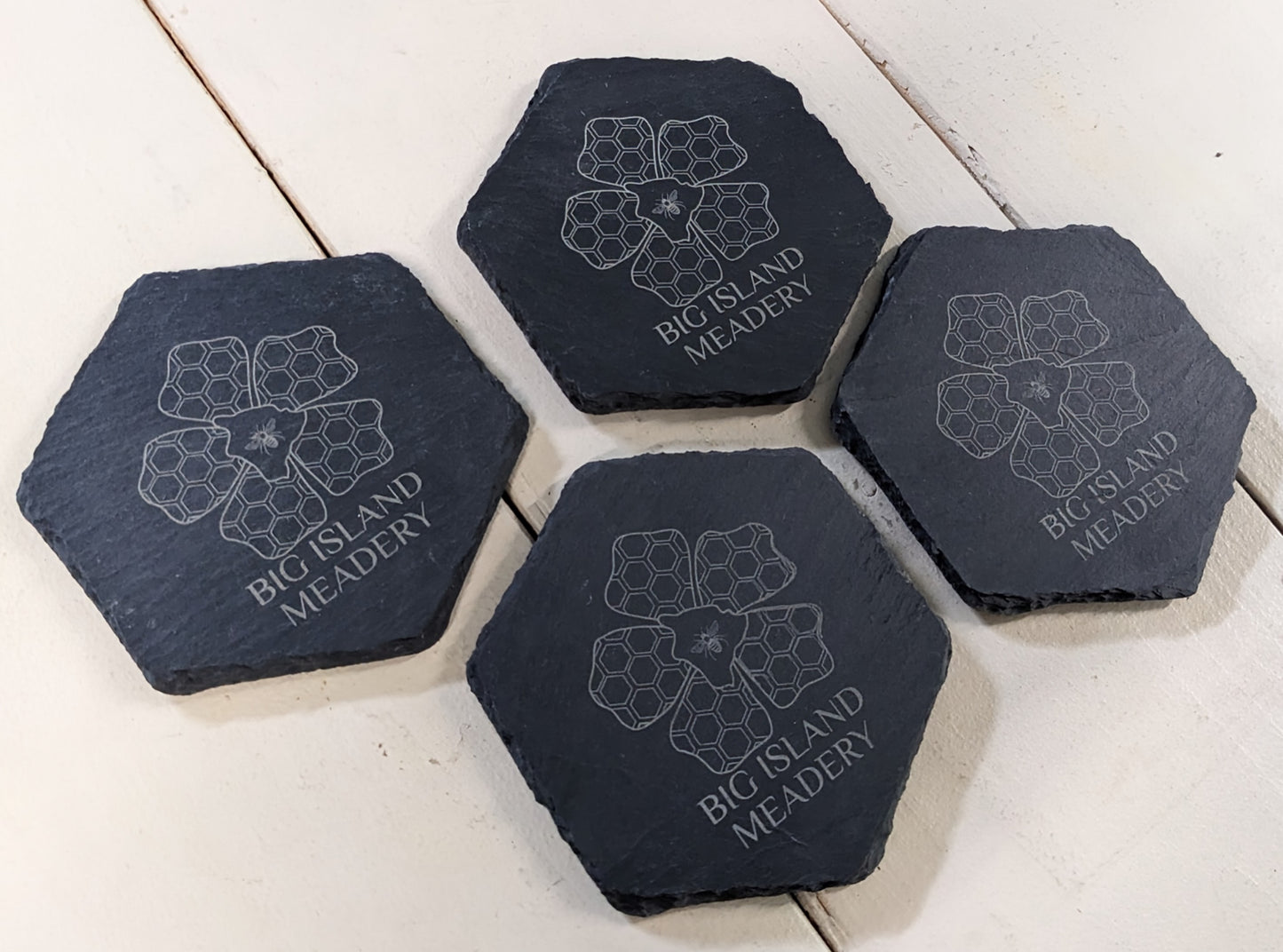 Stone Etched Coasters (set of 4)