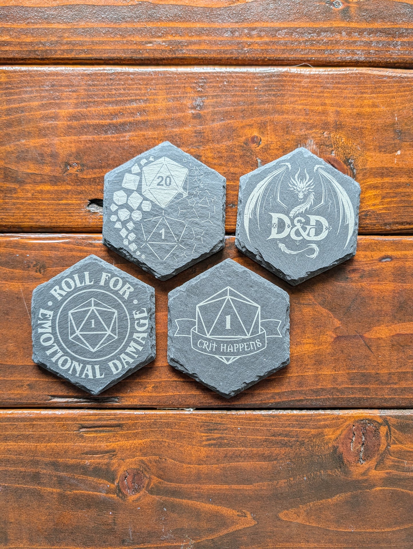 Stone Etched Coasters (set of 4)