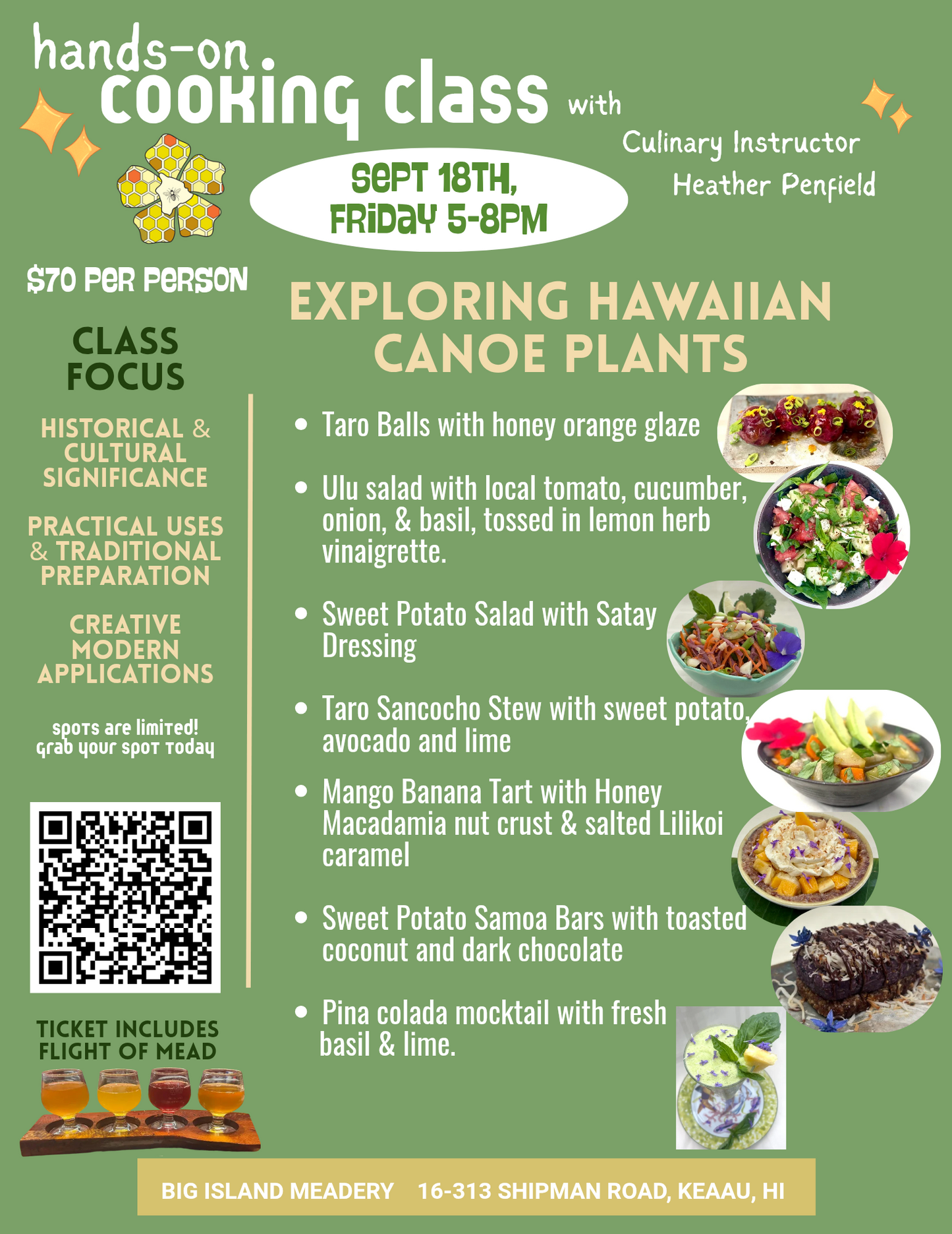 Hands On Cooking Class 9-18!