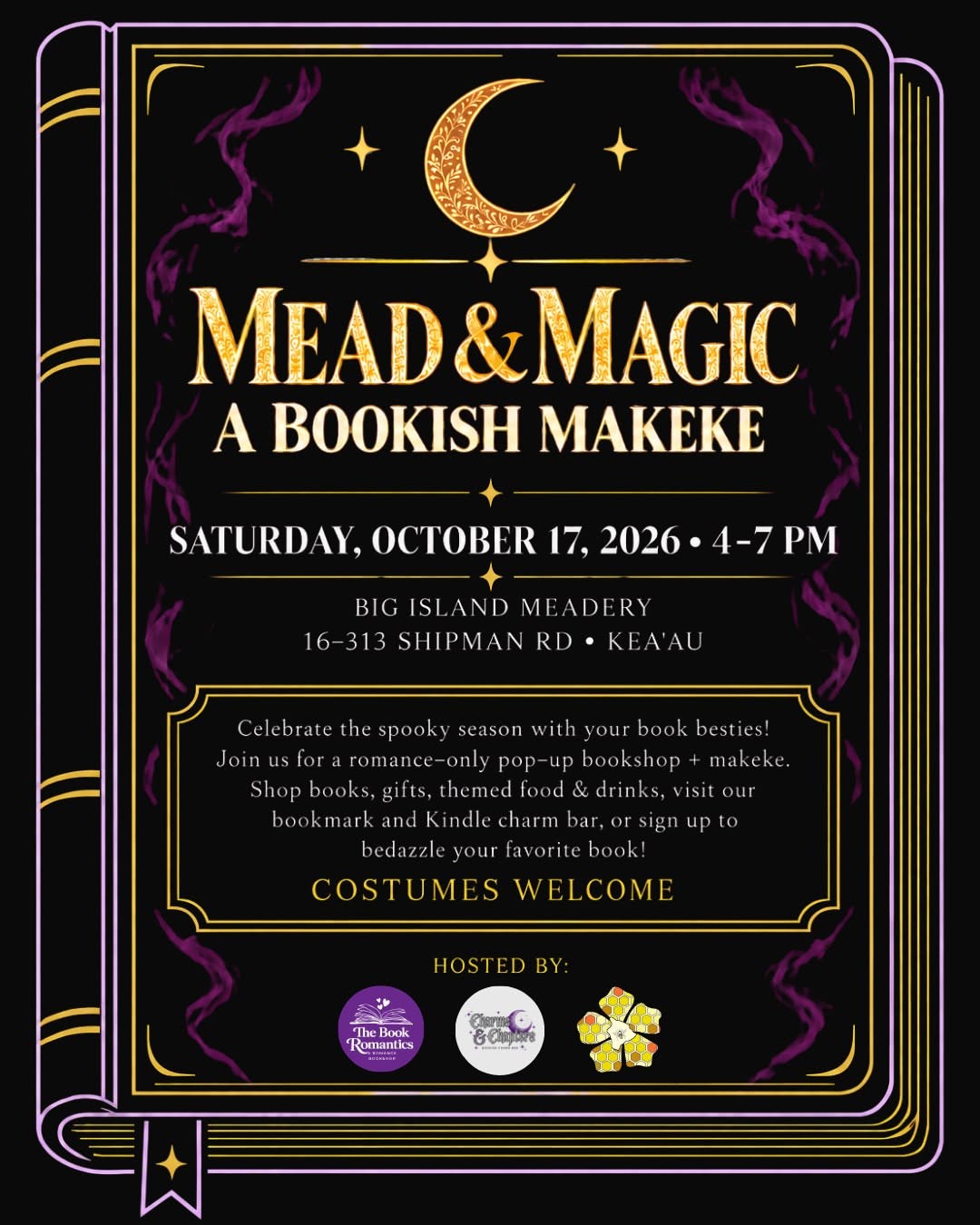 Book Bedazzling at Mead & Magic 10-17-26