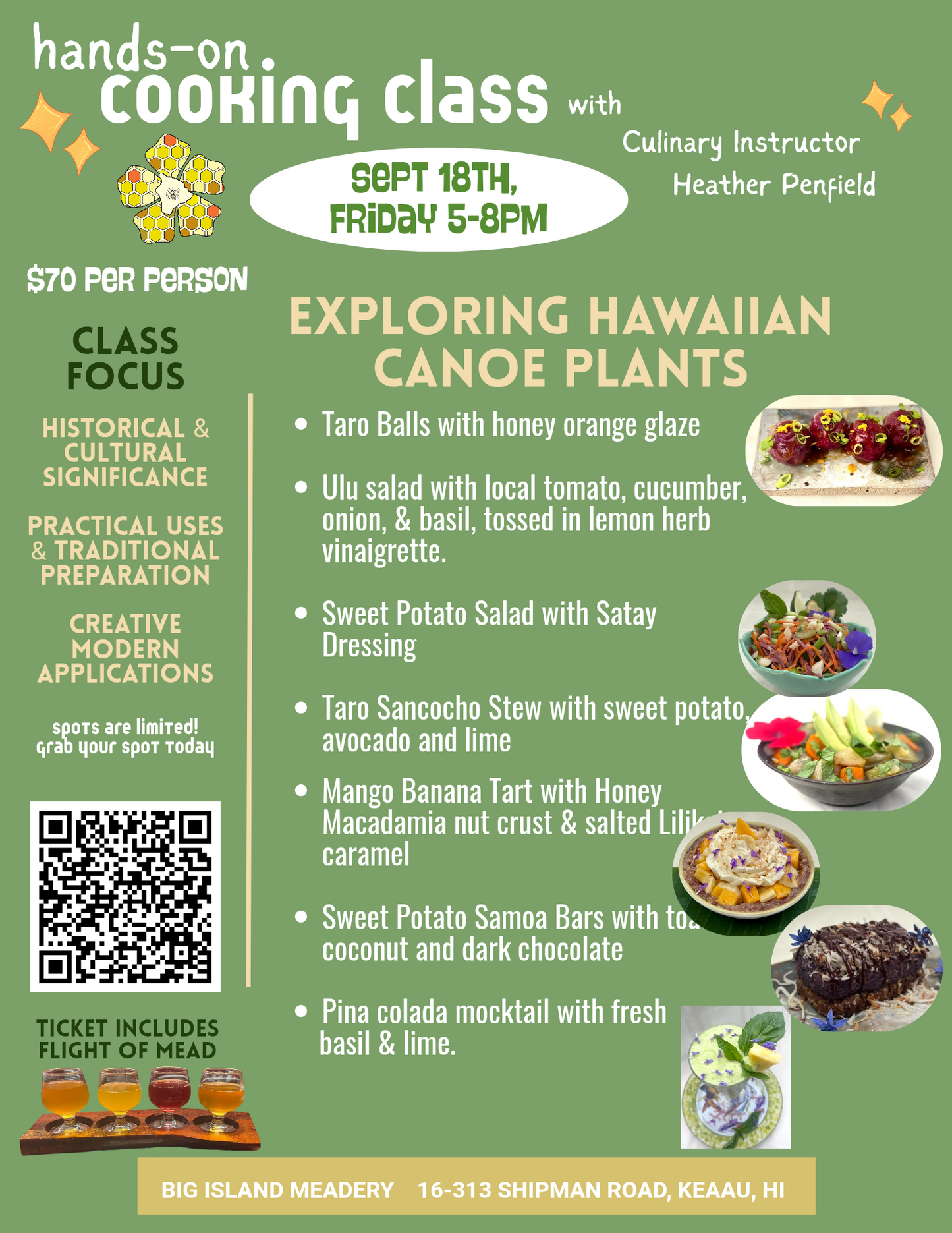 Hands On Cooking Class 9-18!