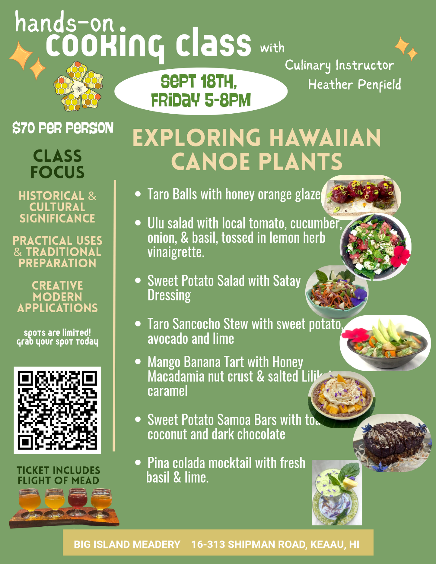 Hands On Cooking Class 9-18!